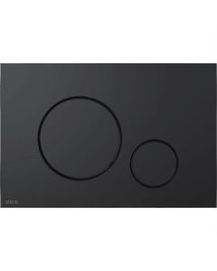 Plaque de commande BP noir mat, boutons ronds