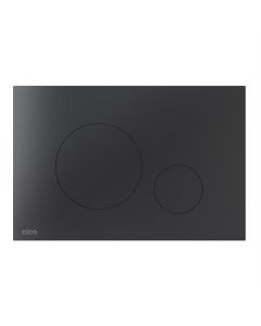 Plaque de commande BP, noir mat, boutons ronds