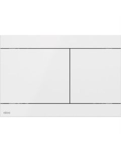 Plaque de commande BP, métal blanc, boutons rectangulaires, grands