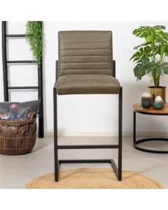 Tabouret de bar Nijmegen - Vert olive