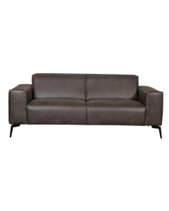 Canapé Saskia 2,5 places éco-cuir anthracite