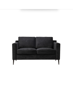 Canapé Amy 2 places polyester noir