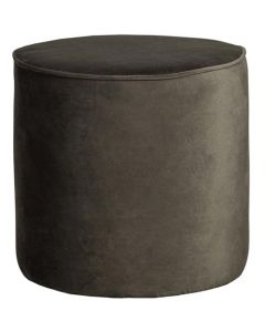 Bara pouf haut vert chaud 46xØ46