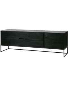 Meuble TV Silas 180cm frêne noir [fsc]