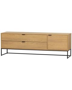 Meuble TV Silas 180cm chêne décor [fsc]