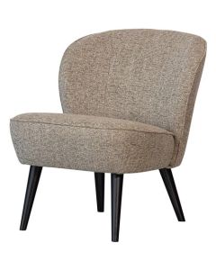 Fauteuil Kristel tissu mélangé naturel