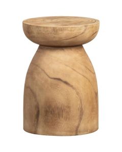 Tabouret bois naturel 40xØ28cm