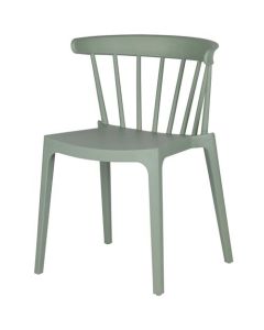 Chaise de jardin à barreaux en plastique vert jade