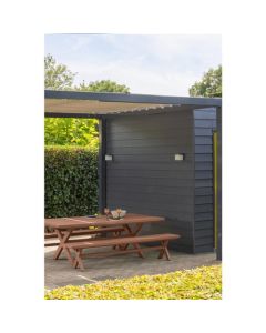 Banc de jardin pique-nique Casper - Aluminium Terra 220x35cm