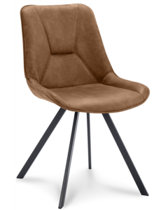 Chaise Heerenveen - micro cuir camel