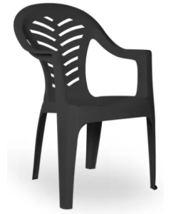 Chaise empilable Formentera Gris volcanique plastique 30 pièces