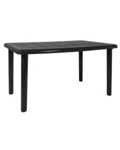 Table de jardin La Gomera 140x90cm Gris volcanique plastique