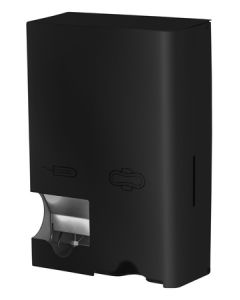 Distributeur de tampons et de serviettes hygiéniques petit acier inoxydable noir