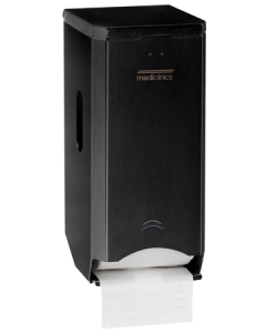 Distributeur de rouleaux de papier toilette 2 rouleaux noir