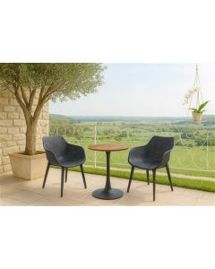 HPL Tuintafel Austin antraciet