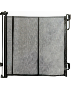 Barrière d'escalier enroulable - noire - 140 cm